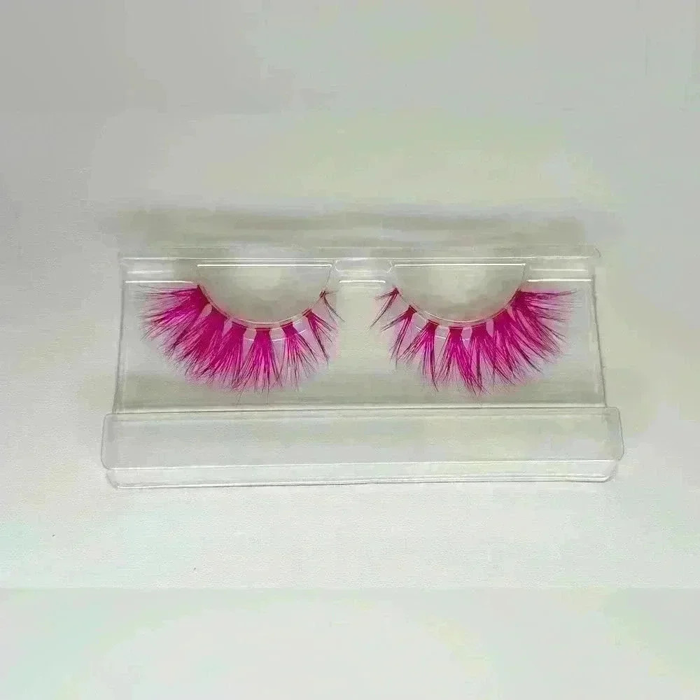 Pink long Halloween lashes (RC27)